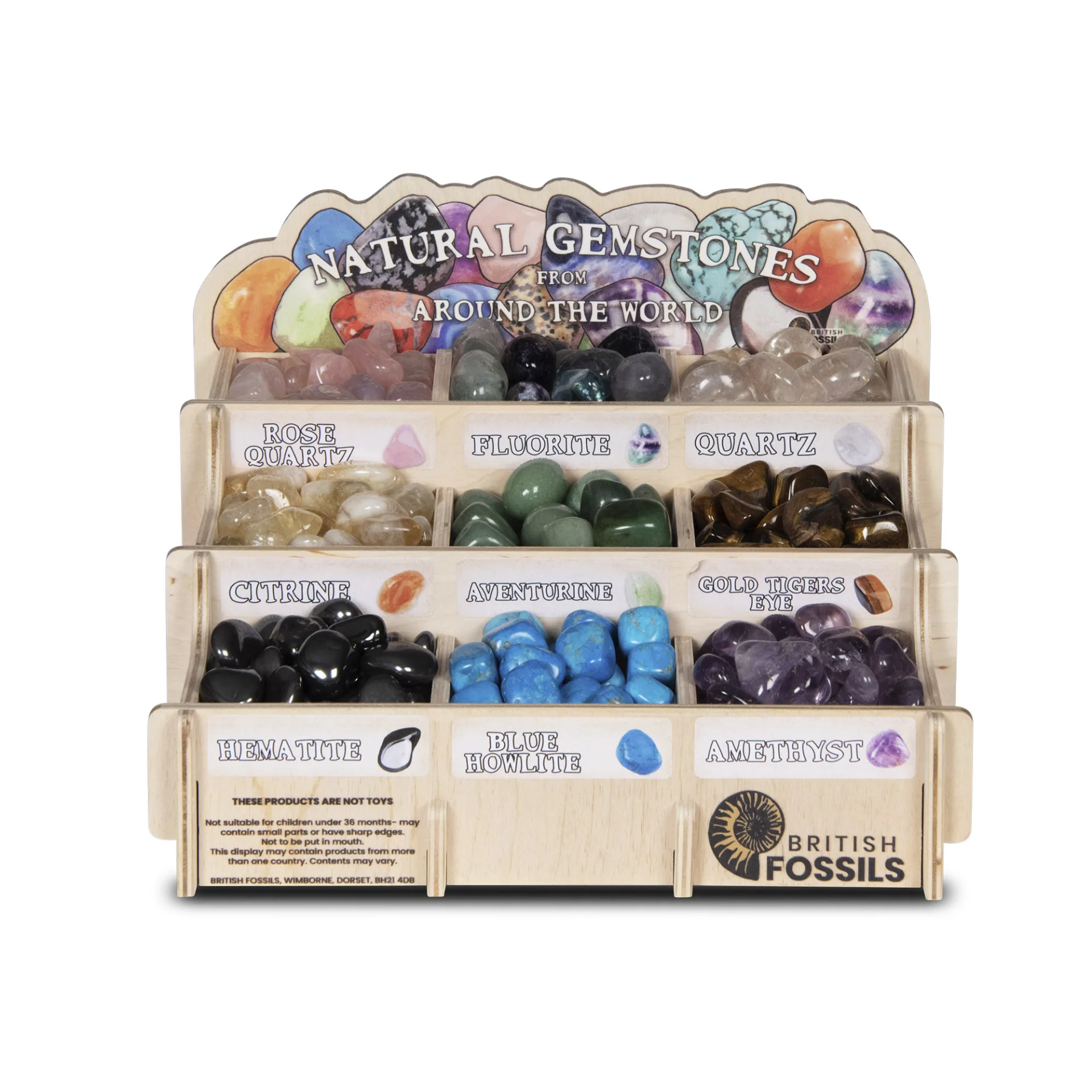9 Gemstone Wooden Counter Unit Bestsellers
