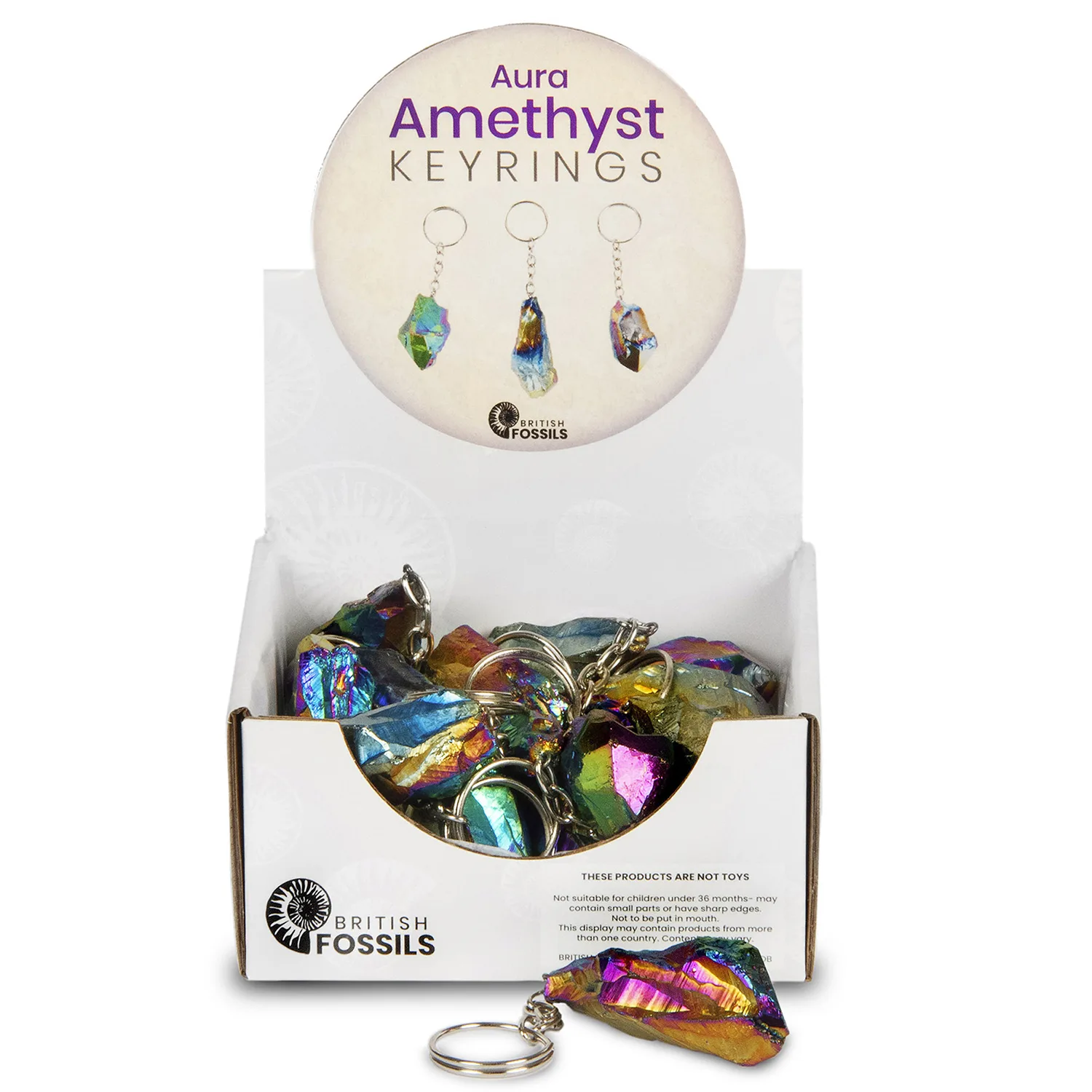 Aura Amethyst Keyring Till-Point Pack