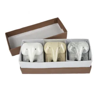 Elephant Tea Light Holders Gift set — in box