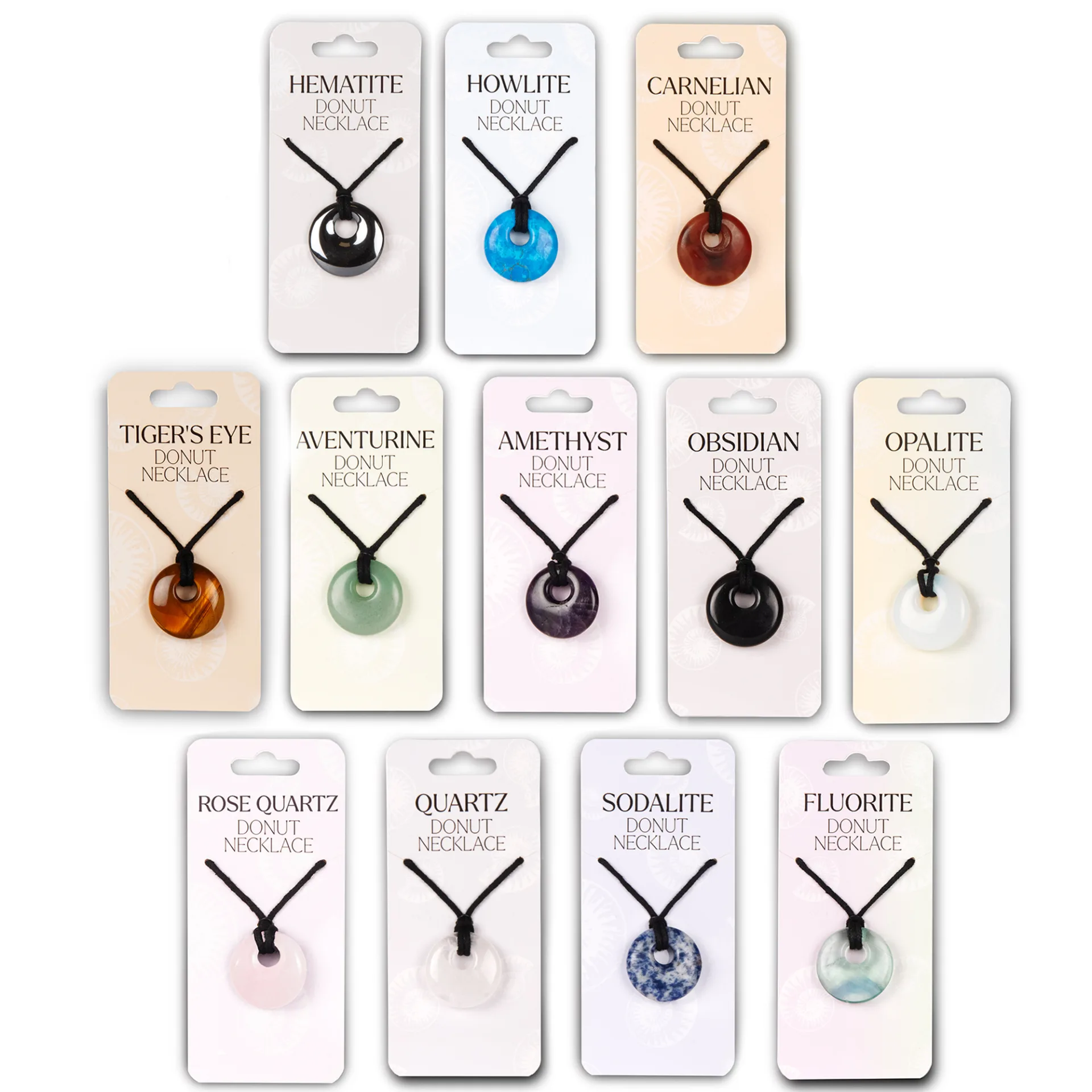 Gemstone Donut Pendant