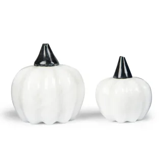 White Marble Pumpkins
