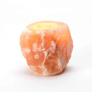 Natural Salt Tea-Light Holder