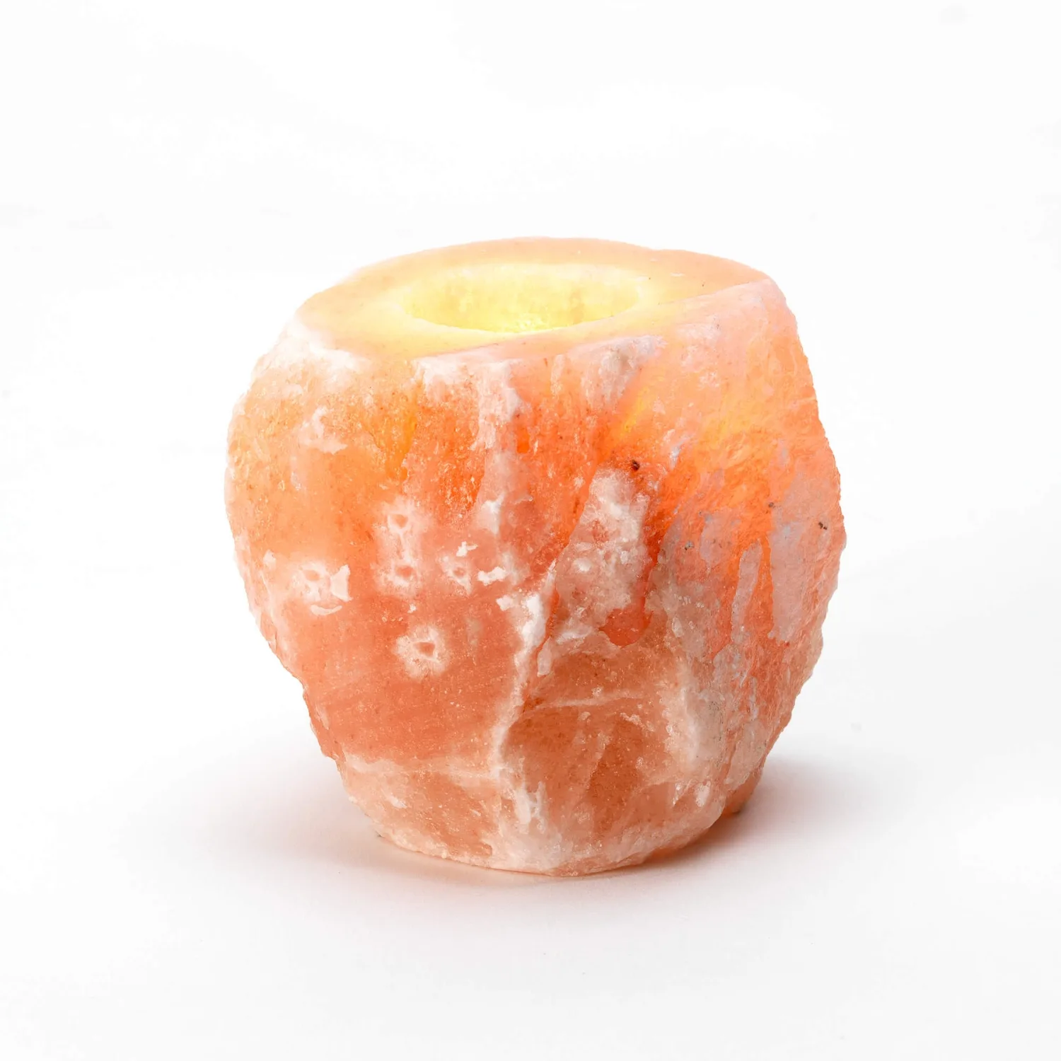 Natural Salt Tea-Light Holder