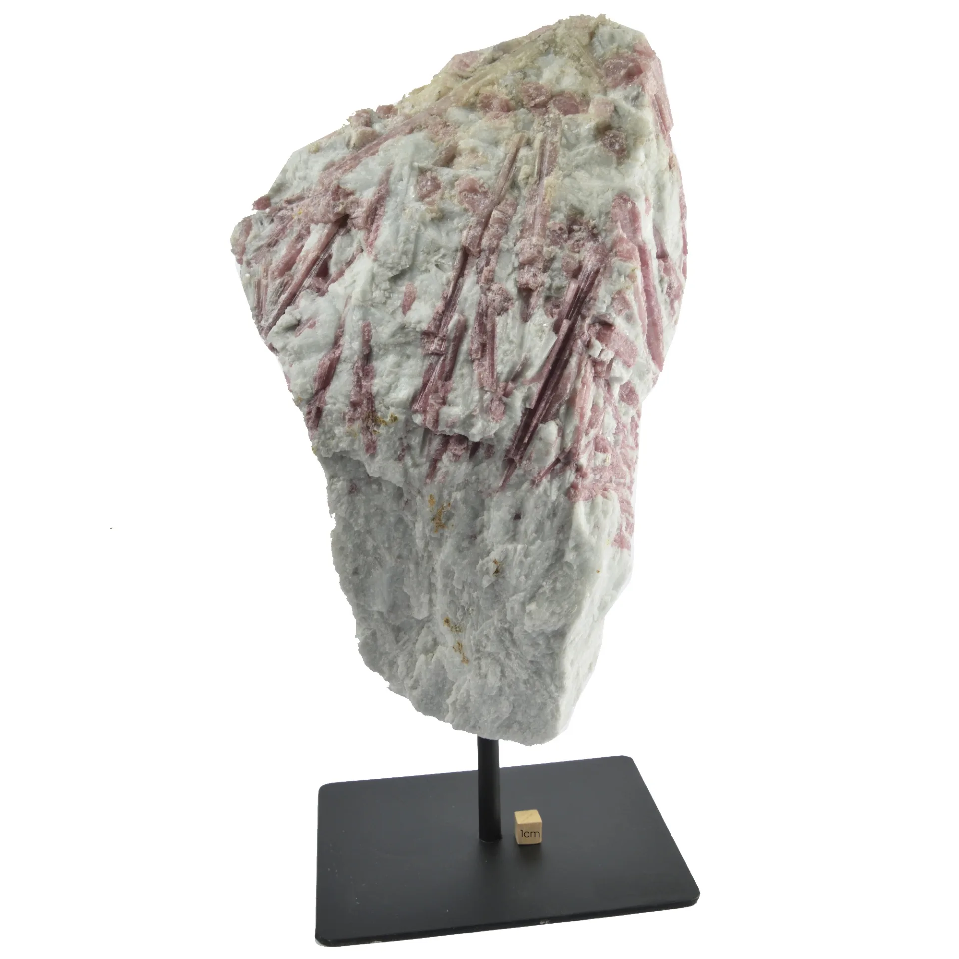 Pink Tourmaline in Quartz on Metal Base- 56% Off