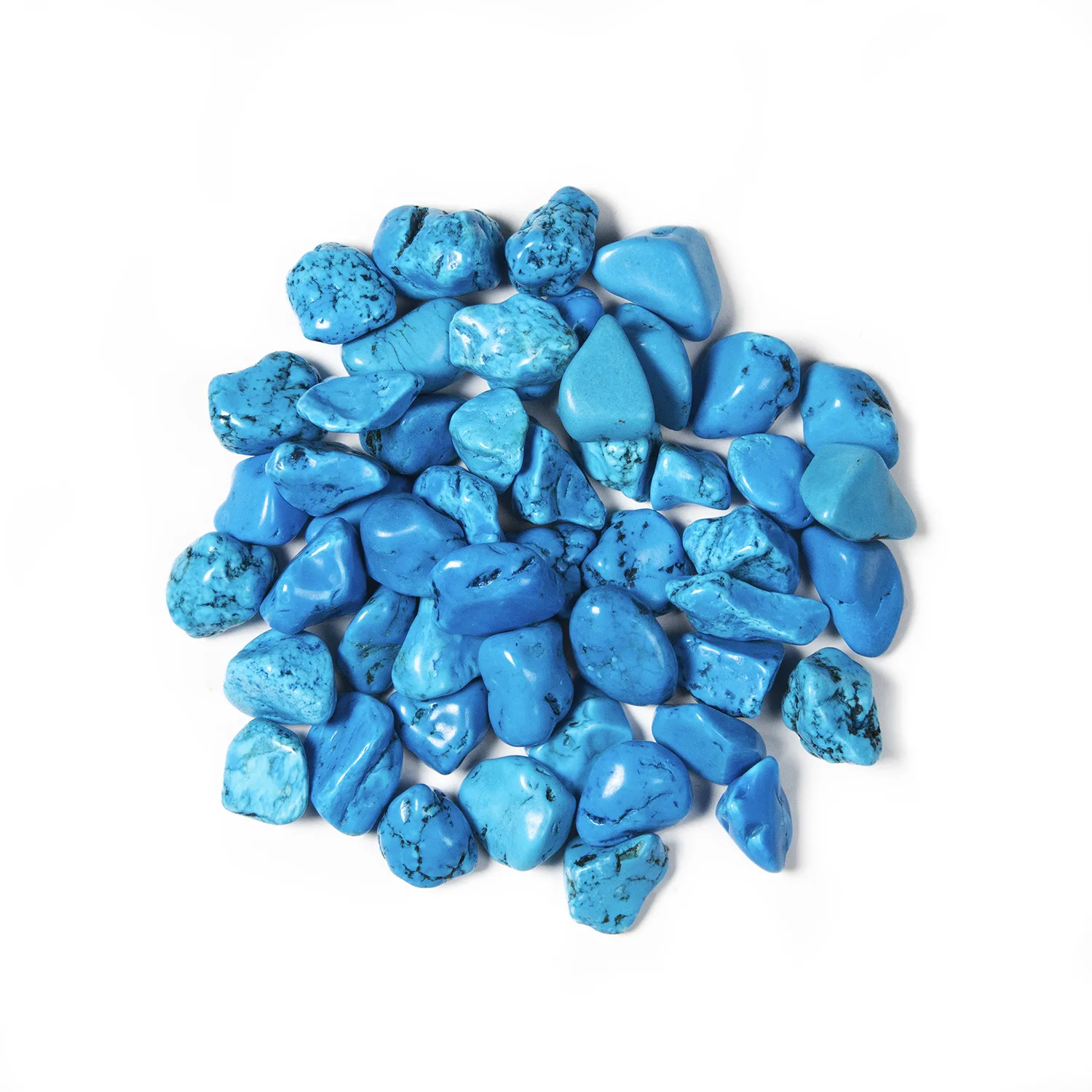 Howlite Tumbled Gemstones Pack — blue howlite gemstones