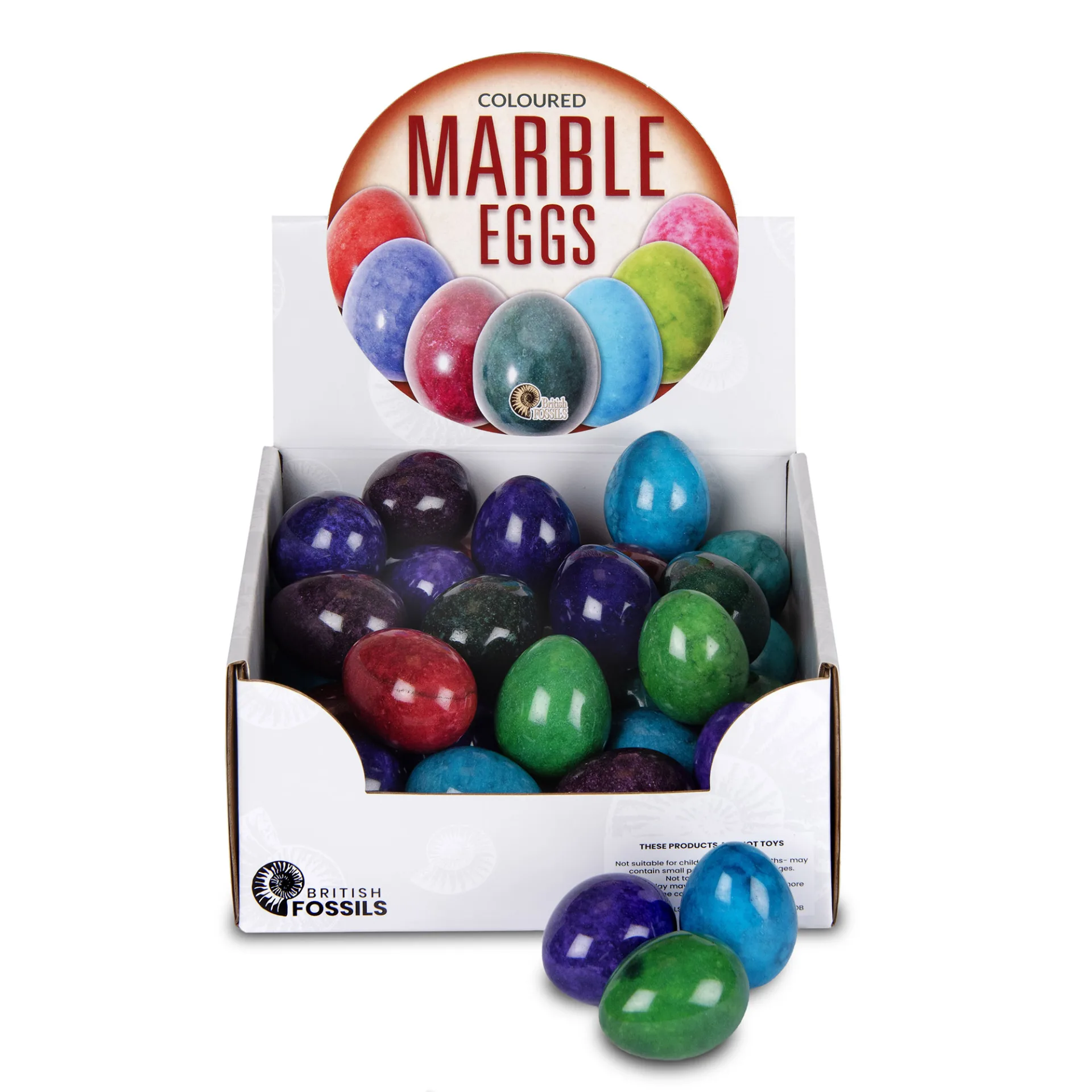2" Coloured Marble Egg Pack