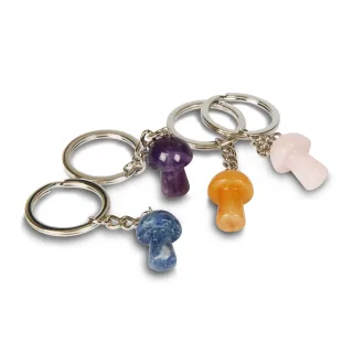 Gemstone Mushroom Keyrings — gemstone mushroom keyrings 3