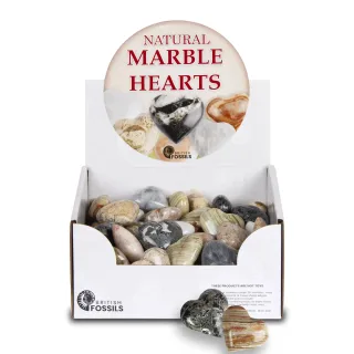 Natural Marble Heart Pack