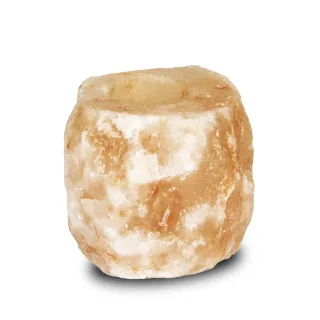 Natural Salt Tea-Light Holder — natural salt tea light holder