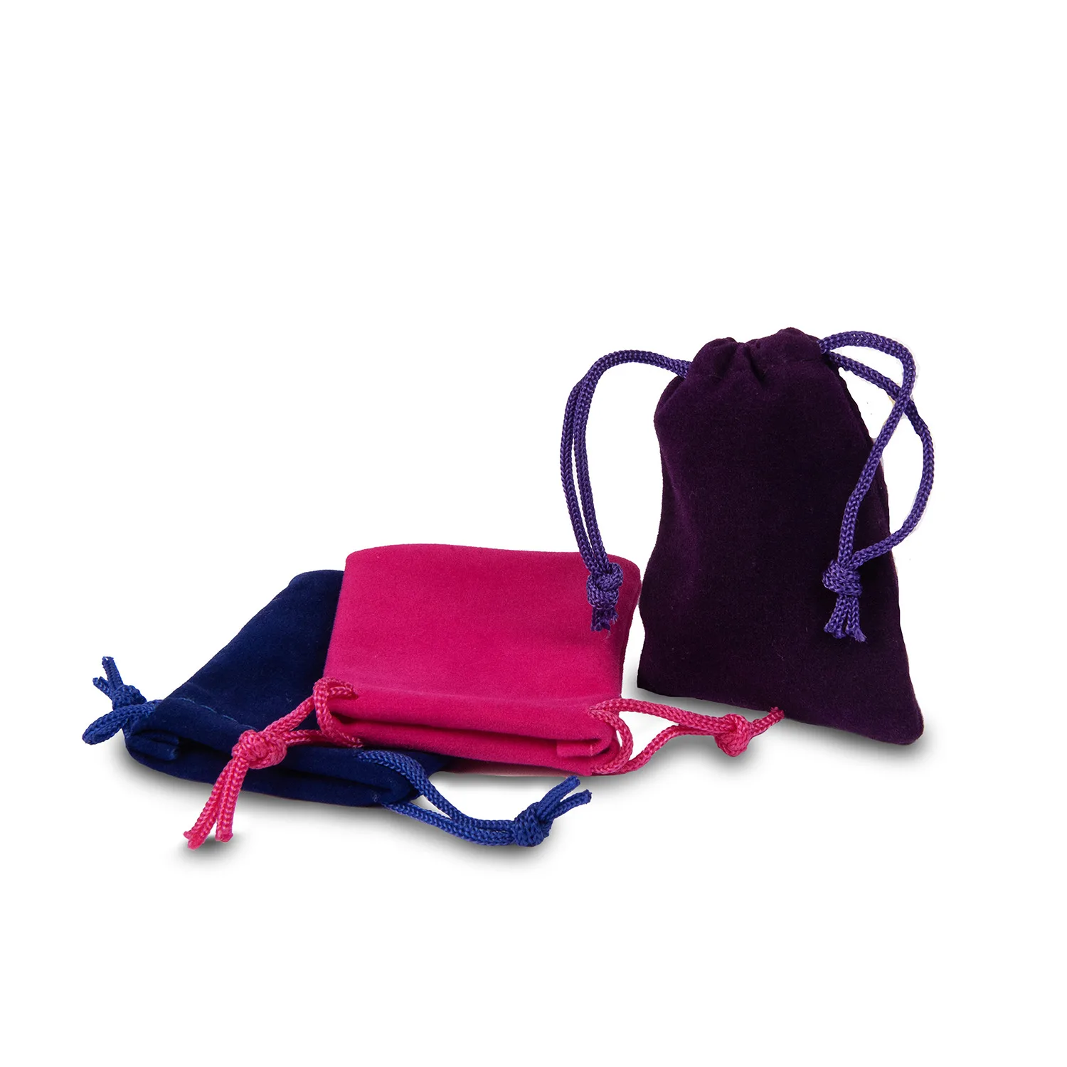 Coloured Velour Pouches