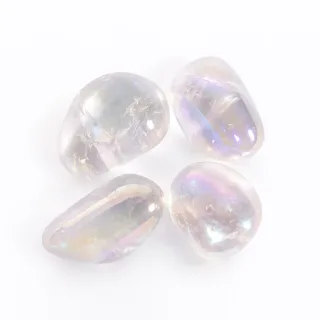 Aura Quartz Tumbled Gemstones- 25% Off For August (view 2)