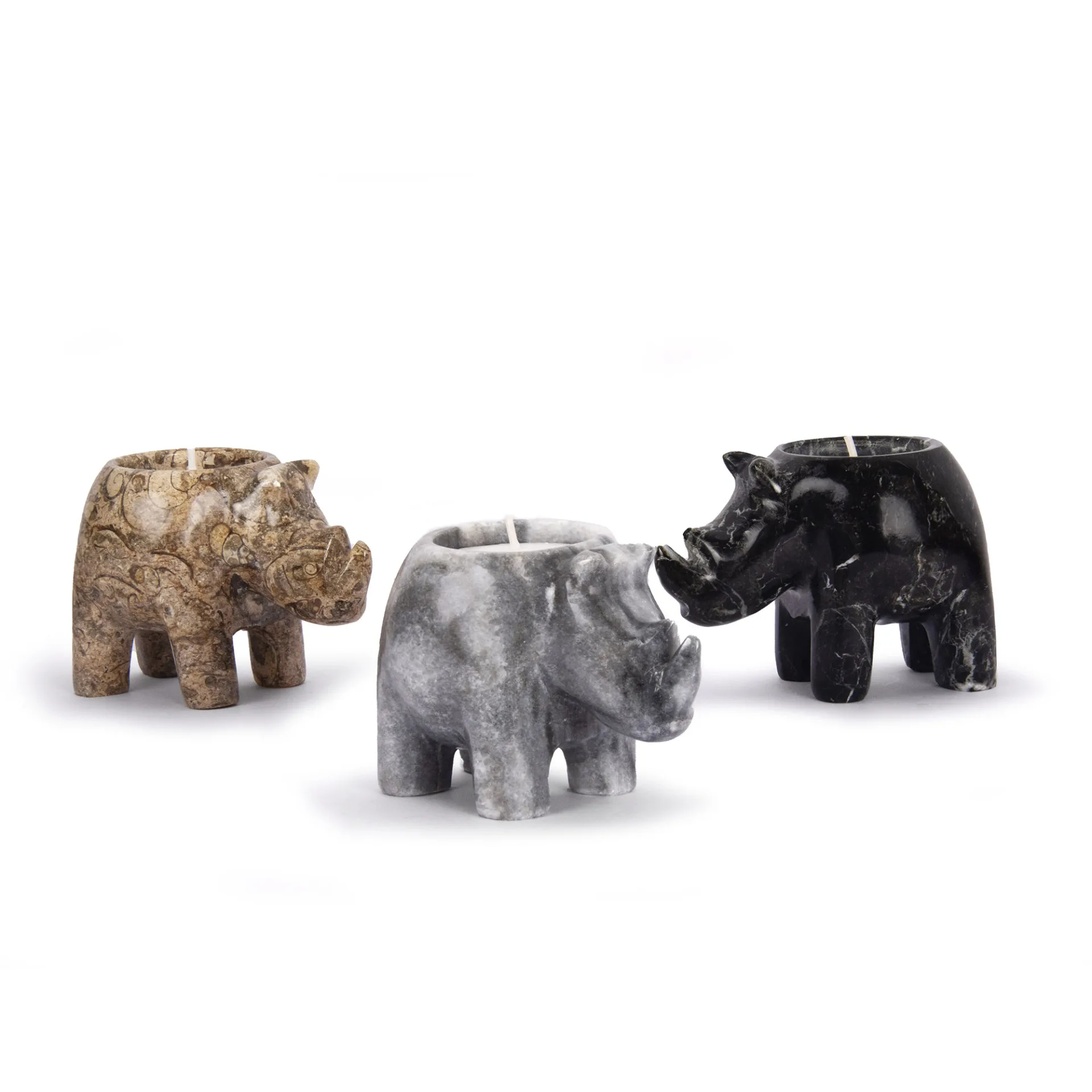 3.5” Rhino Tea Light Holder