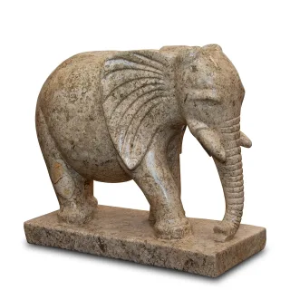 24" Marble Elephant