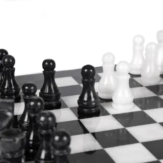 12" Marble Chess Set with Presentation Case (view 3)