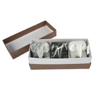 Elephant Tea Light Holders Gift set — in box