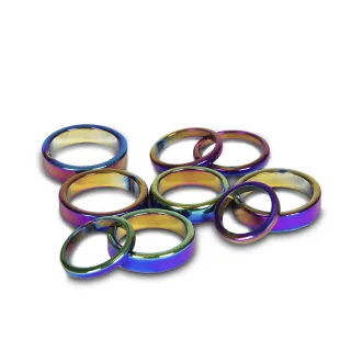 Iridescent Hematite Ring Pack — iridescent hematite close copy