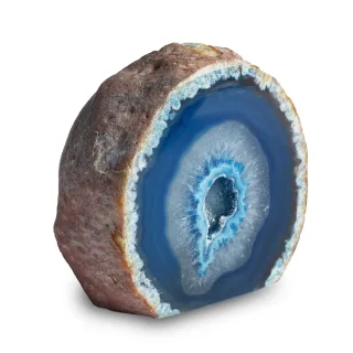 2-3" Cut Base Agate Geode — blue agate geode