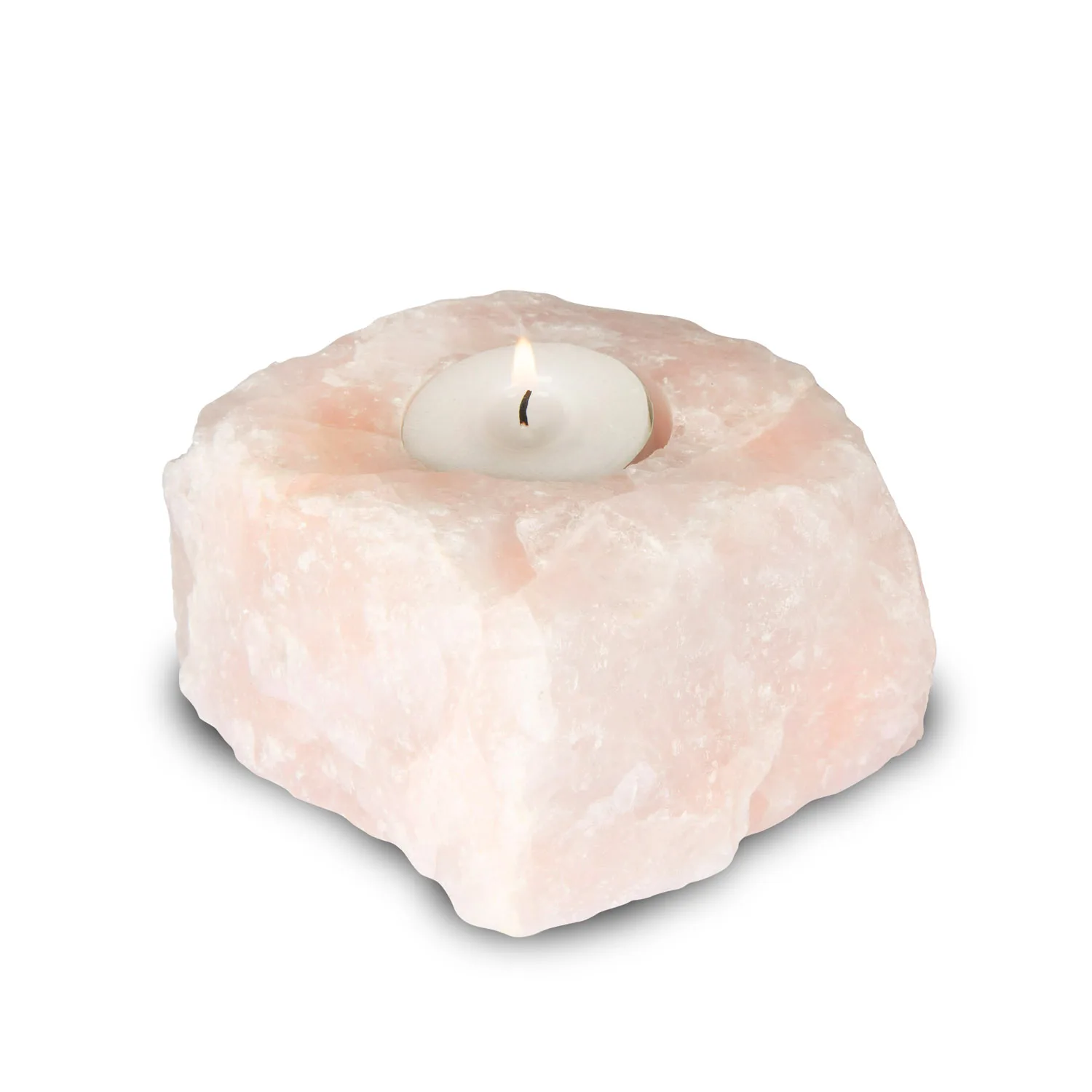 Rose Quartz Tea-Light Holder