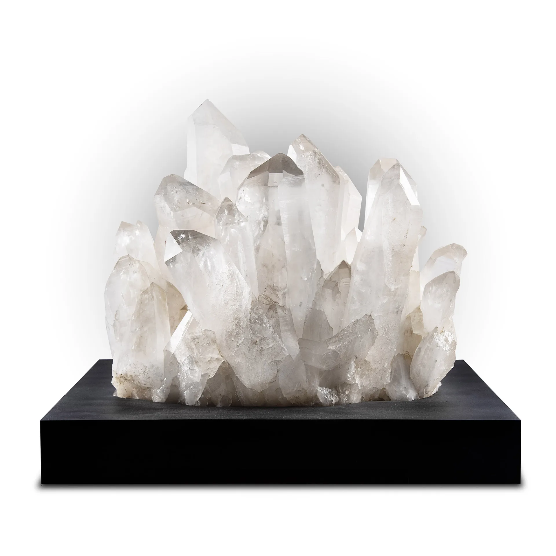 Super Rock Crystal Cluster on wooden base- 60% Off