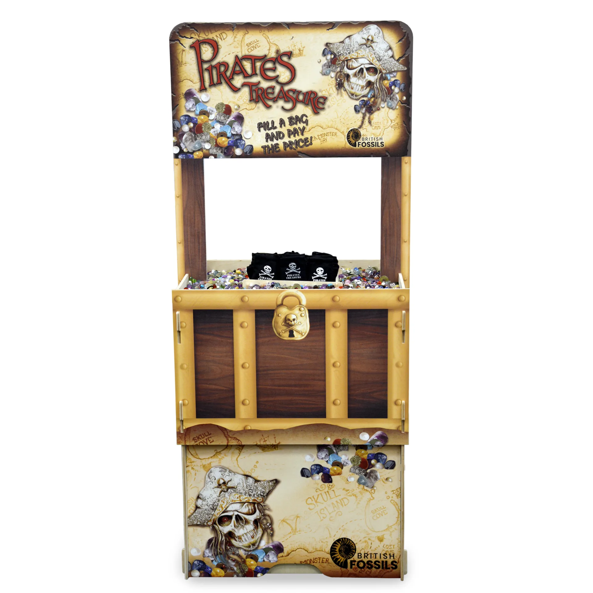 Wooden Pirates’ Treasure Chest