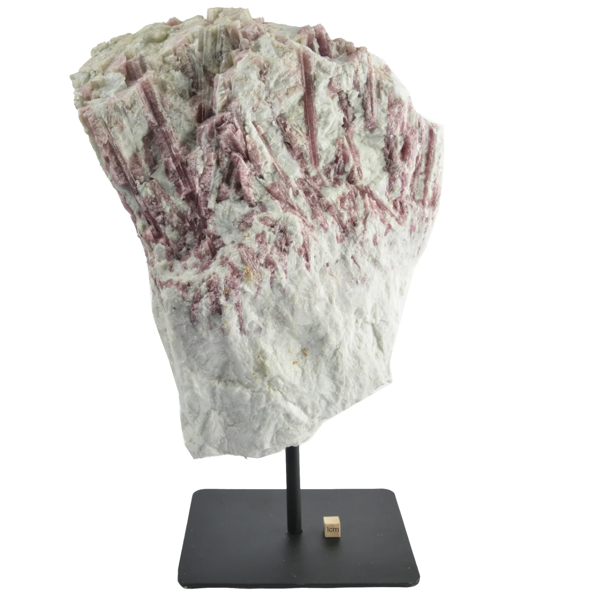 Pink Tourmaline in Quartz on Metal Base- 56% Off