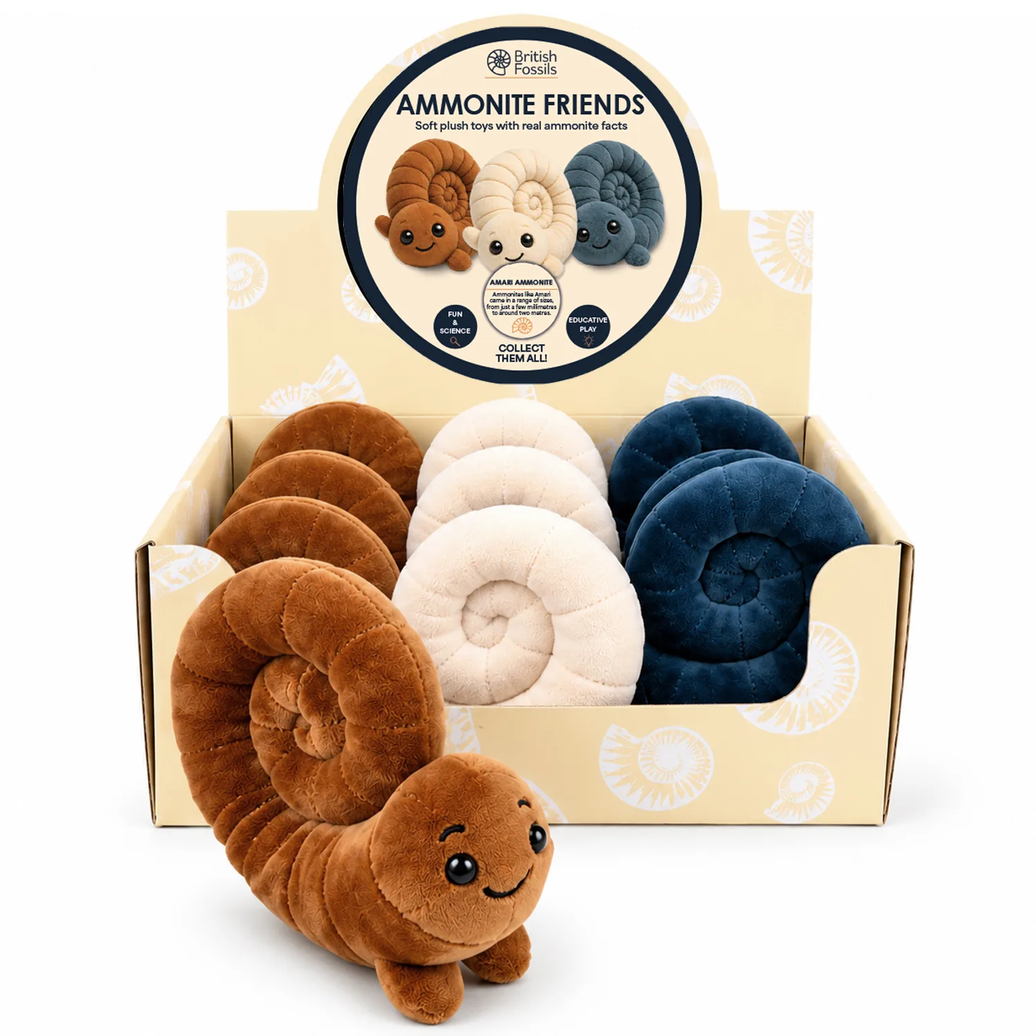 Ammonite Friends Plush Toy Pack