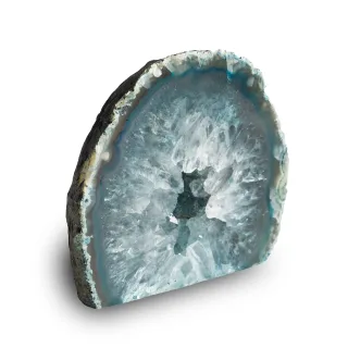 2-3" Cut Base Agate Geode — green agate geode