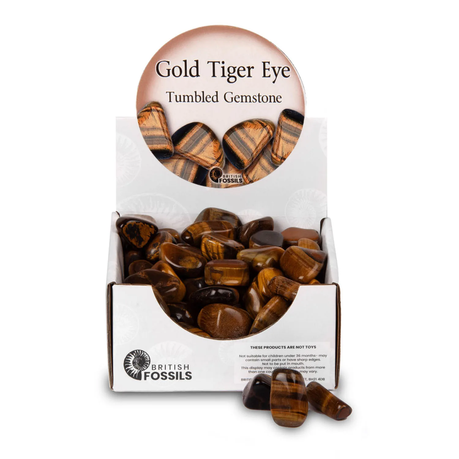 Gold Tiger Eye Tumbled Gemstones Pack