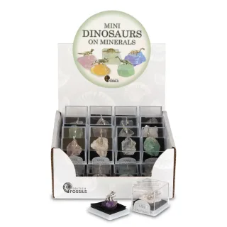 Mini Dinosaurs on Minerals