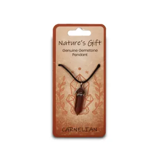 New Nature's Gift Pendant — carnelian pendant
