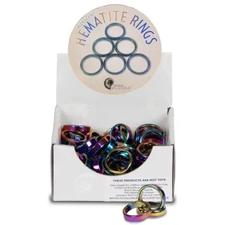 Iridescent Hematite Ring Pack