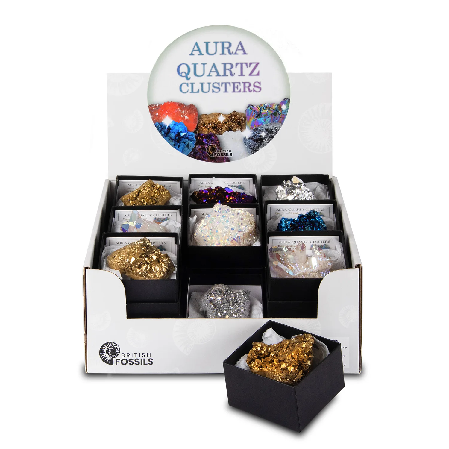 Aura Quartz Cluster Pack