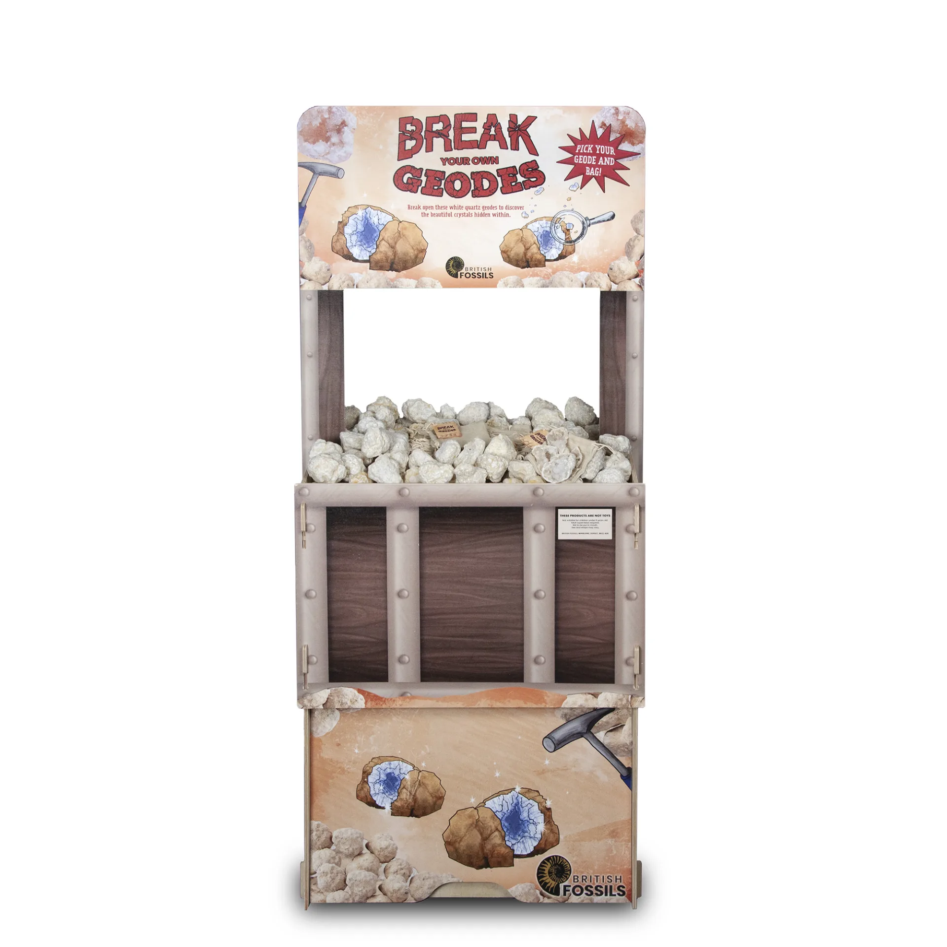 Wooden Break-Your-Own Geode Chest