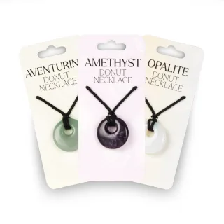 Donut Pendants Spinner — gemstone donut pendant