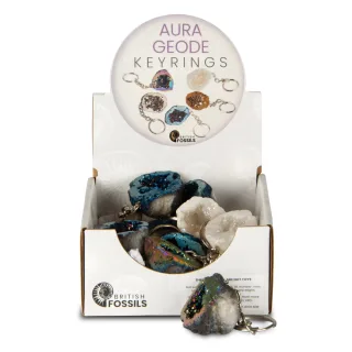 Aura Geode Keyring Till-Point Pack- 30% Off